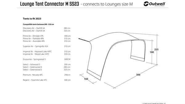 Outwell Lounge Tent Connector M